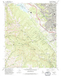 Woodside California Historical topographic map, 1:24000 scale, 7.5 X 7.5 Minute, Year 1991