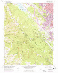 Woodside California Historical topographic map, 1:24000 scale, 7.5 X 7.5 Minute, Year 1961