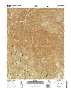 Wren Peak California Current topographic map, 1:24000 scale, 7.5 X 7.5 Minute, Year 2015