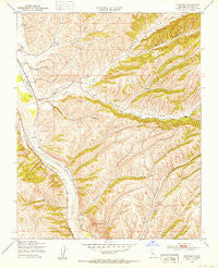 Wunpost California Historical topographic map, 1:24000 scale, 7.5 X 7.5 Minute, Year 1949
