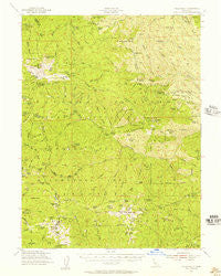 Yolla Bolly California Historical topographic map, 1:62500 scale, 15 X 15 Minute, Year 1954
