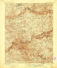 Yosemite California Historical topographic map, 1:125000 scale, 30 X 30 Minute, Year 1909