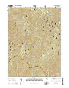 Youngs Peak California Current topographic map, 1:24000 scale, 7.5 X 7.5 Minute, Year 2015