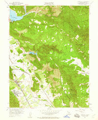 Yountville California Historical topographic map, 1:24000 scale, 7.5 X 7.5 Minute, Year 1951
