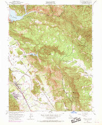 Yountville California Historical topographic map, 1:24000 scale, 7.5 X 7.5 Minute, Year 1951