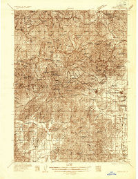 Yreka California Historical topographic map, 1:96000 scale, 30 X 30 Minute, Year 1932