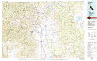 Yreka California Historical topographic map, 1:100000 scale, 30 X 60 Minute, Year 1979