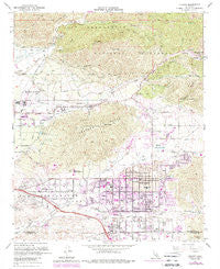 Yucaipa California Historical topographic map, 1:24000 scale, 7.5 X 7.5 Minute, Year 1967