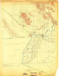 Yuma California Historical topographic map, 1:125000 scale, 30 X 30 Minute, Year 1905