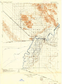 Yuma California Historical topographic map, 1:125000 scale, 30 X 30 Minute, Year 1905