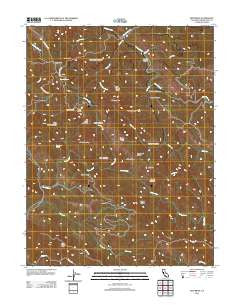 Zeni Ridge California Historical topographic map, 1:24000 scale, 7.5 X 7.5 Minute, Year 2012