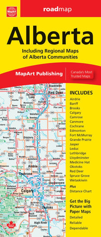 Buy map Alberta : road map