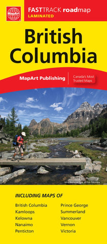 Buy map British Columbia, Fast Track Laminated Map