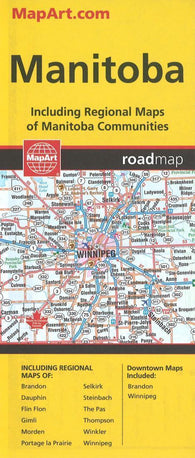 Buy map Manitoba Road Map