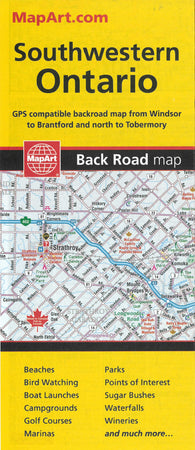 Buy map Southwestern Ontario Road Map