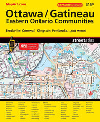 Buy map Ottawa/Gatineau : eastern Ontario communities : street atlas