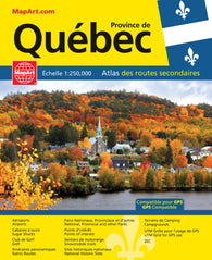 Buy map Province de Quebec : atlas des routes secondaires