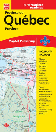 Buy map Province de Quebéc : carte routière = Quebec Province : road map