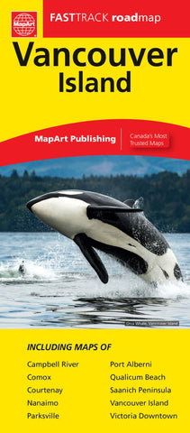 Buy map Vancouver Island Fast Track Laminated Map