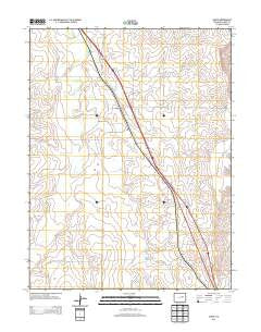Agate Colorado Historical topographic map, 1:24000 scale, 7.5 X 7.5 Minute, Year 2013