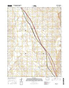 Agate Colorado Current topographic map, 1:24000 scale, 7.5 X 7.5 Minute, Year 2016