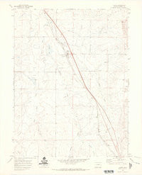 Agate Colorado Historical topographic map, 1:24000 scale, 7.5 X 7.5 Minute, Year 1970