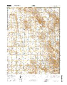 Antero Reservoir NE Colorado Current topographic map, 1:24000 scale, 7.5 X 7.5 Minute, Year 2016