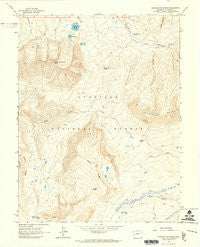 Anthracite Range Colorado Historical topographic map, 1:24000 scale, 7.5 X 7.5 Minute, Year 1961