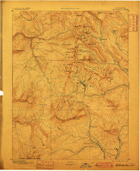 Anthracite Colorado Historical topographic map, 1:62500 scale, 15 X 15 Minute, Year 1893