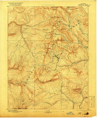 Anthracite Colorado Historical topographic map, 1:62500 scale, 15 X 15 Minute, Year 1893