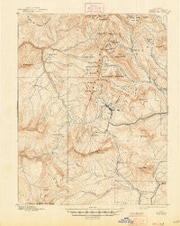 Anthracite Colorado Historical topographic map, 1:62500 scale, 15 X 15 Minute, Year 1893