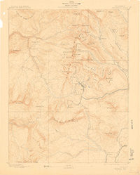 Anthracite Colorado Historical topographic map, 1:62500 scale, 15 X 15 Minute, Year 1893