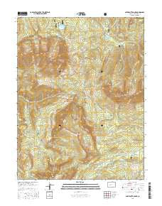 Anthracite Range Colorado Current topographic map, 1:24000 scale, 7.5 X 7.5 Minute, Year 2016