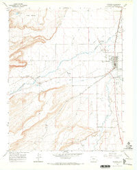 Antonito Colorado Historical topographic map, 1:24000 scale, 7.5 X 7.5 Minute, Year 1967