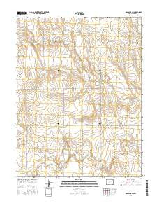 Arapahoe NW Colorado Current topographic map, 1:24000 scale, 7.5 X 7.5 Minute, Year 2016