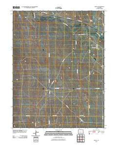 Aroya Colorado Historical topographic map, 1:24000 scale, 7.5 X 7.5 Minute, Year 2010