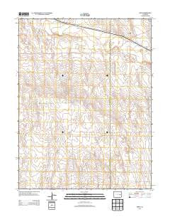 Aroya Colorado Historical topographic map, 1:24000 scale, 7.5 X 7.5 Minute, Year 2013
