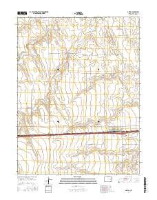 Arriba Colorado Current topographic map, 1:24000 scale, 7.5 X 7.5 Minute, Year 2016