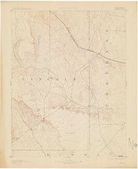 Arroyo Colorado Historical topographic map, 1:125000 scale, 30 X 30 Minute, Year 1893