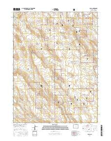 Avalo Colorado Current topographic map, 1:24000 scale, 7.5 X 7.5 Minute, Year 2016