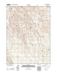 Baker Draw Colorado Historical topographic map, 1:24000 scale, 7.5 X 7.5 Minute, Year 2013