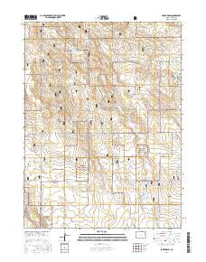 Baker Draw Colorado Current topographic map, 1:24000 scale, 7.5 X 7.5 Minute, Year 2016