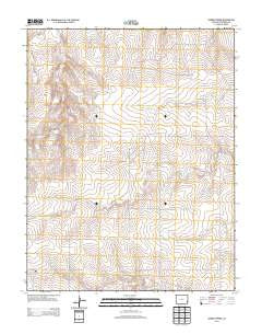 Barrel Spring Colorado Historical topographic map, 1:24000 scale, 7.5 X 7.5 Minute, Year 2013