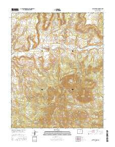 Battle Rock Colorado Current topographic map, 1:24000 scale, 7.5 X 7.5 Minute, Year 2016