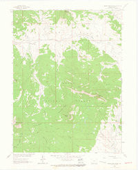 Bears Ears Peaks Colorado Historical topographic map, 1:24000 scale, 7.5 X 7.5 Minute, Year 1962