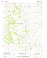Bijou Colorado Historical topographic map, 1:24000 scale, 7.5 X 7.5 Minute, Year 1970