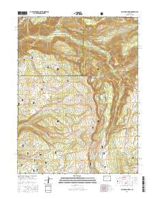 Blair Mountain Colorado Current topographic map, 1:24000 scale, 7.5 X 7.5 Minute, Year 2016