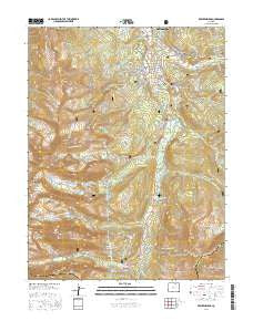 Breckenridge Colorado Current topographic map, 1:24000 scale, 7.5 X 7.5 Minute, Year 2016
