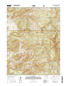 Buckhorn Lakes Colorado Current topographic map, 1:24000 scale, 7.5 X 7.5 Minute, Year 2016