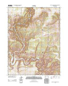 Canyon of Lodore South Colorado Historical topographic map, 1:24000 scale, 7.5 X 7.5 Minute, Year 2013